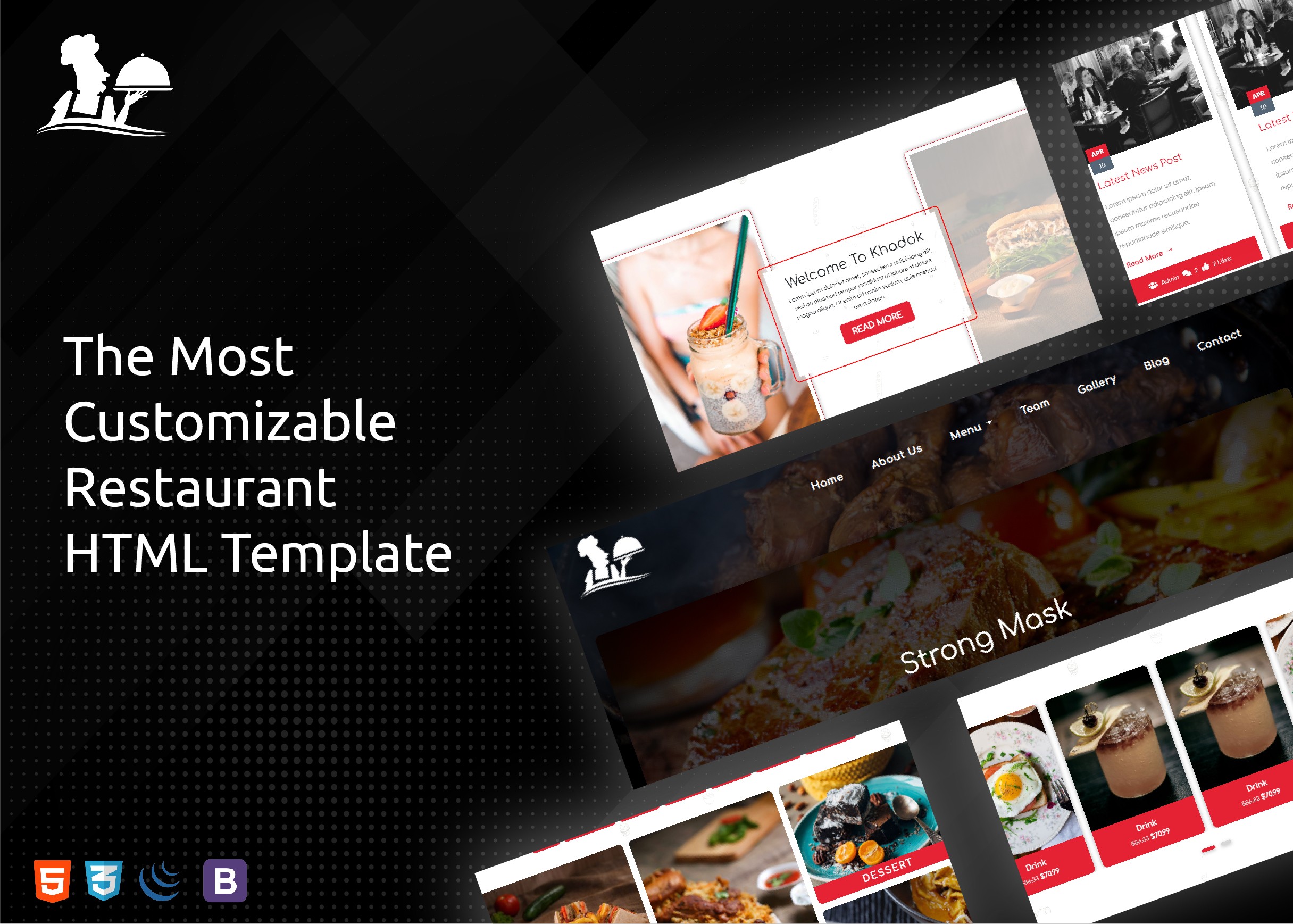 RESTAURANT - One Page HTML Template